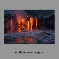 multiple lava fingers